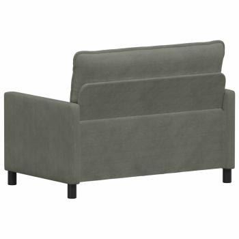 Sofa Hellgrau 126 x 81 x 87,5 cm Stoff