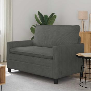 ARDEBO.de - Sofa Dunkelgrau 126 x 81 x 87,5 cm Stoff