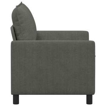 Sofa Dunkelgrau 126 x 81 x 87,5 cm Stoff