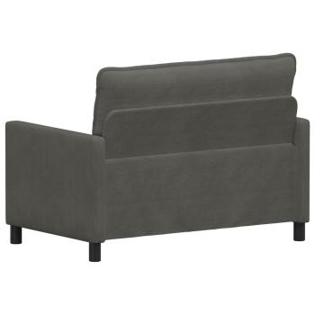 Sofa Dunkelgrau 126 x 81 x 87,5 cm Stoff