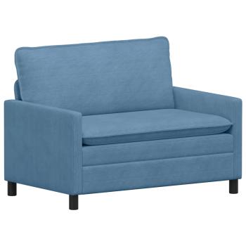 Sofa Blau 126 x 81 x 87,5 cm Stoff