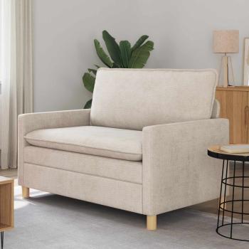 ARDEBO.de - Sofa Creme 126 x 81 x 87,5 cm Polyester