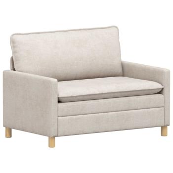 Sofa Creme 126 x 81 x 87,5 cm Polyester