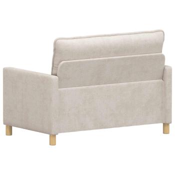Sofa Creme 126 x 81 x 87,5 cm Polyester