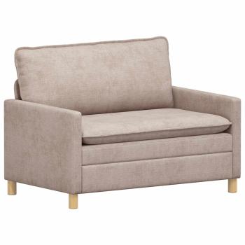 Sofa Beige 126 x 81 x 87,5 cm Polyester