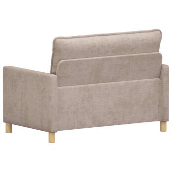 Sofa Beige 126 x 81 x 87,5 cm Polyester