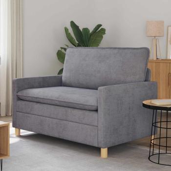 ARDEBO.de - Sofa Hellgrau 126 x 81 x 87,5 cm Polyester