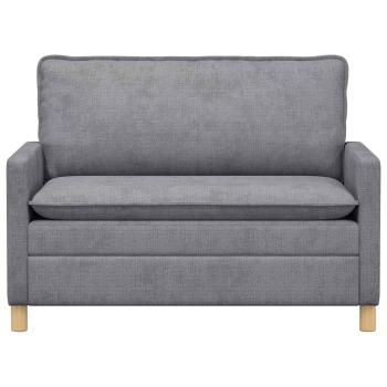 Sofa Hellgrau 126 x 81 x 87,5 cm Polyester