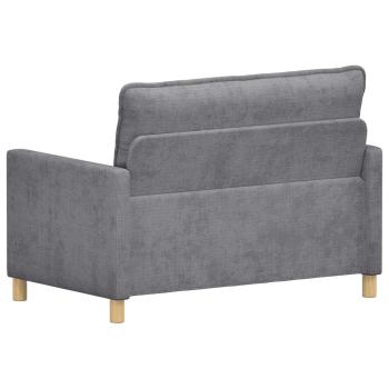Sofa Hellgrau 126 x 81 x 87,5 cm Polyester