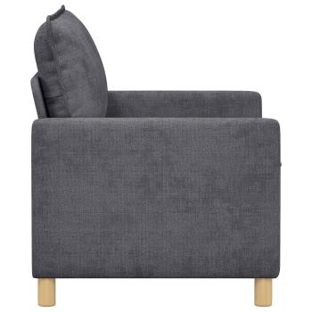 Sofa Dunkelgrau 126 x 81 x 87,5 cm Polyester