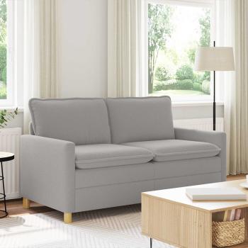 ARDEBO.de - Sofa Hellgrau 156 x 81 x 87,5 cm Stoff
