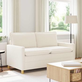 ARDEBO.de - Sofa Creme 156 x 81 x 87,5 cm Stoff