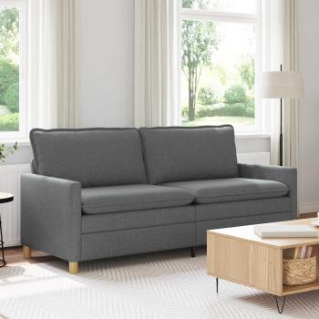 ARDEBO.de - Sofa Dunkelgrau 196 x 81 x 87,5 cm Stoff