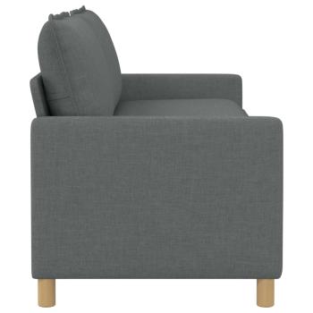 Sofa Dunkelgrau 196 x 81 x 87,5 cm Stoff