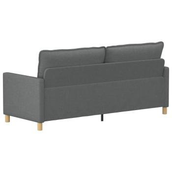 Sofa Dunkelgrau 196 x 81 x 87,5 cm Stoff