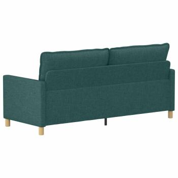 Sofa Dunkelgrün 196 x 81 x 87,5 cm Stoff