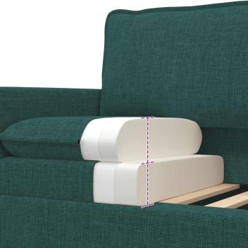 Sofa Dunkelgrün 196 x 81 x 87,5 cm Stoff