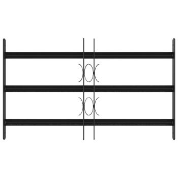 Sicherheitsgitter für Fenster mit 3 Querstangen 3 stk. 43-74 cm