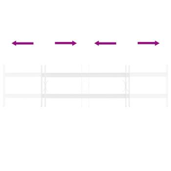 Sicherheitsgitter für Fenster mit 2 Querstangen 63-114 cm