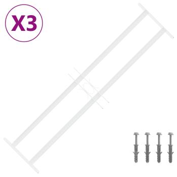 Sicherheitsgitter für Fenster mit 2 Querstangen 3 stk.