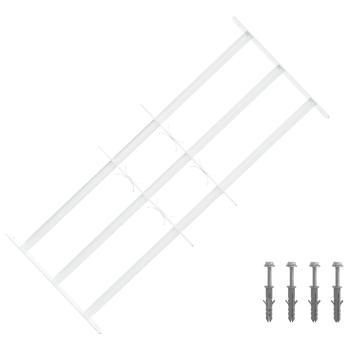 ARDEBO.de - Sicherheitsgitter für Fenster mit 3 Querstangen 3 stk.