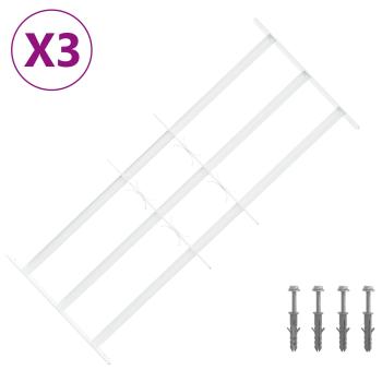 Sicherheitsgitter für Fenster mit 3 Querstangen 3 stk.