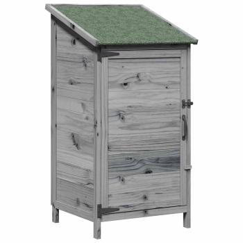 Gartenschuppen Grau 59 x 56 x 113,5 cm Massivholz aus Fichte