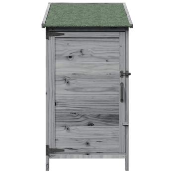 Gartenschuppen Grau 59 x 56 x 113,5 cm Massivholz aus Fichte