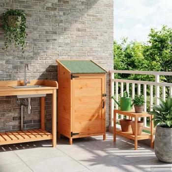 ARDEBO.de - Gartenschuppen Braun 59 x 56 x 113,5 cm Massivholz aus Fichte