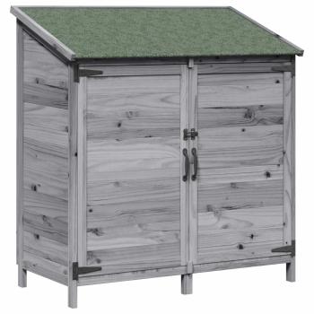 Gartenschuppen Grau 106,5 x 56 x 113,5 cm Massivholz aus Fichte