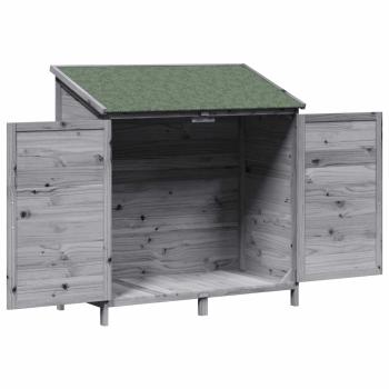 Gartenschuppen Grau 106,5 x 56 x 113,5 cm Massivholz aus Fichte