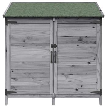 Gartenschuppen Grau 106,5 x 56 x 113,5 cm Massivholz aus Fichte