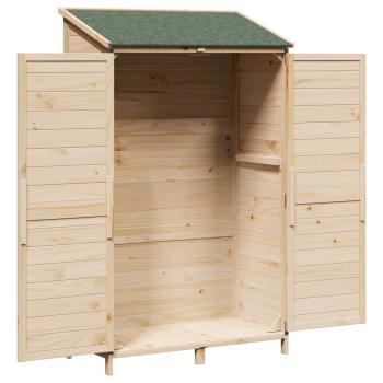 Gartenschuppen Natur 106,5 x 56 x 176 cm Massivholz aus Fichte