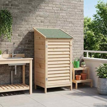 ARDEBO.de - Gartenschuppen Natur 59 x 56 x 113,5 cm Massivholz aus Fichte