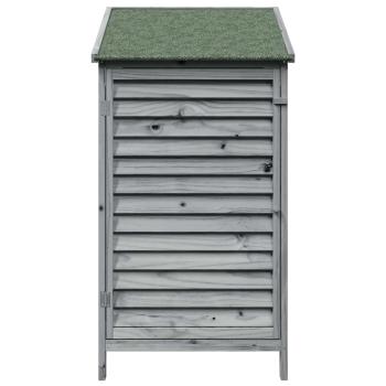 Gartenschuppen Grau 59 x 56 x 113,5 cm Massivholz aus Fichte