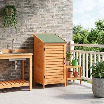 Gartenschuppen Braun 59 x 56 x 113,5 cm Massivholz aus Fichte