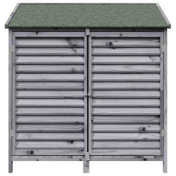 Gartenschuppen Grau 106 x 56 x 113,5 cm Massivholz aus Fichte