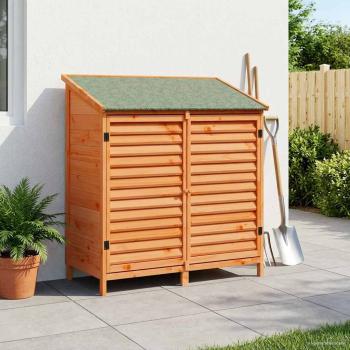 ARDEBO.de - Gartenschuppen Braun 106 x 56 x 113,5 cm Massivholz aus Fichte