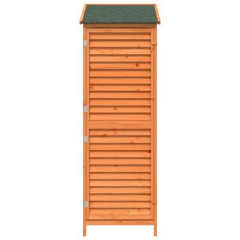 Gartenschuppen Braun 59 x 56 x 176 cm Massivholz aus Fichte