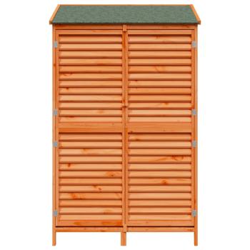 Gartenschuppen Braun 106 x 56 x 176,5 cm Massivholz aus Fichte