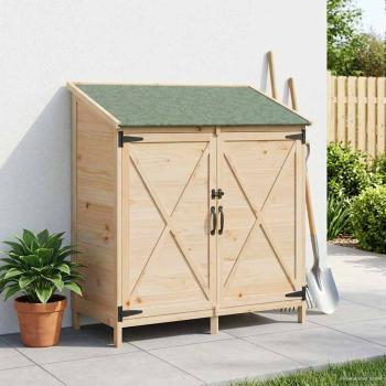 Gartenschuppen Natur 106 x 56 x 113,5 cm Massivholz aus Fichte