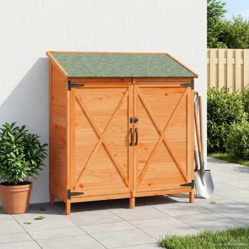 ARDEBO.de - Gartenschuppen Braun 106 x 56 x 113,5 cm Massivholz aus Fichte