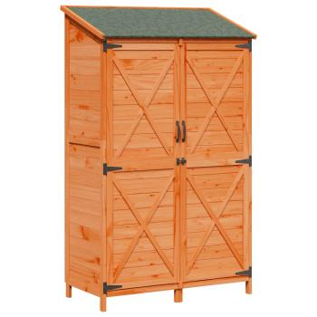 Gartenschuppen Braun 106 x 56 x 176,5 cm Massivholz aus Fichte