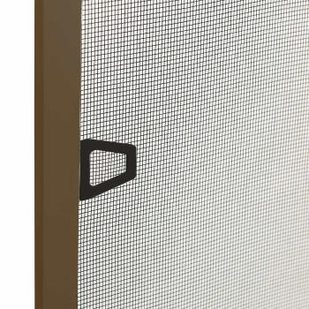 Insektenschutz für Fenster Braun 120 x 140 cm