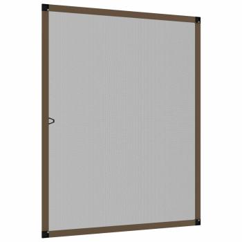 Insektenschutz für Fenster Braun 130 x 150 cm