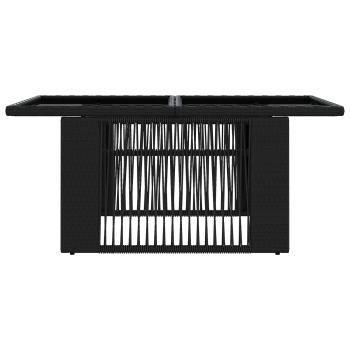 Garten Lifting Up Tisch Schwarz 100 x 55 x 37 cm