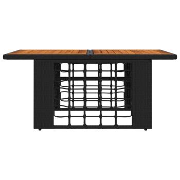 Garten Lifting Up Tisch Schwarz und Natur 100 x 55 x 37 cm