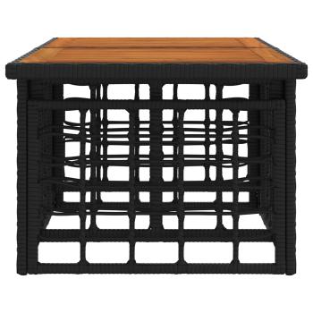 Garten Lifting Up Tisch Schwarz und Natur 100 x 55 x 37 cm