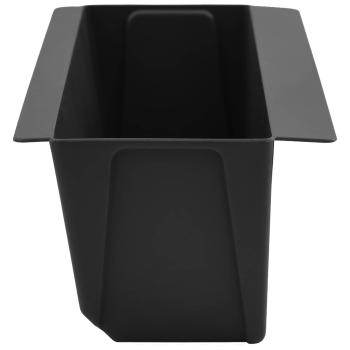 Blumenboxen für Euro-Paletten 12 stk. Schwarz Polypropylen