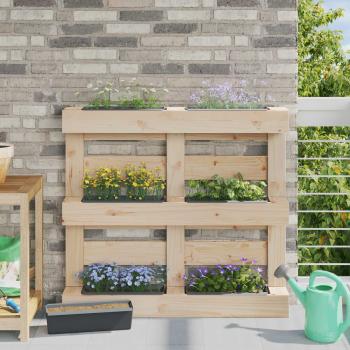 ARDEBO.de - Blumenboxen für Euro-Paletten 24 stk. Grau 36 x 13,5 x 9,5 cm